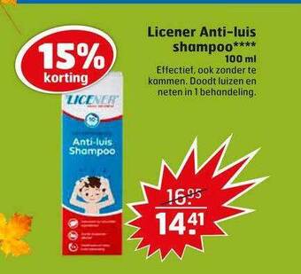 Trekpleister Licener Anti-Luis Shampoo 100 ml aanbieding