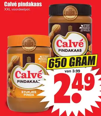 Dirk Calve Pindakaas 650g aanbieding