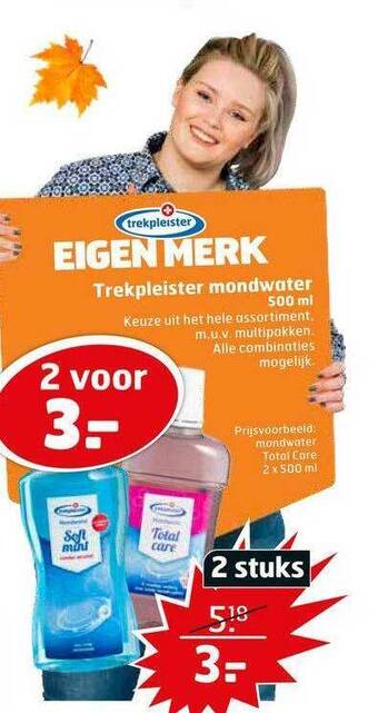 Trekpleister Trekpleister Mondwater 500 ml aanbieding