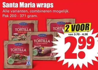 Dirk Santa Maria Wraps 2*200-371g aanbieding