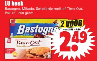 Dirk Lu koek 2*75-260g aanbieding