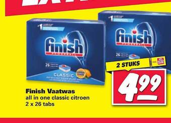 Nettorama Finish Vaatwas All In One Classic Citroen 26 Tabs aanbieding