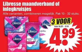 Dirk Libresse maandverband of inlegkruisjes 3*10-32st aanbieding