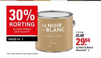 Karwei Le Noir & Blanc Muurverf 2.5 Liter aanbieding