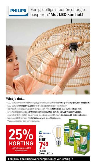 Karwei Philips Green LED aanbieding