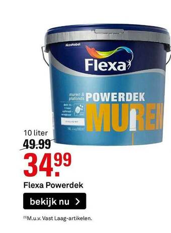 Karwei Flexa Powerdek 10 Liter aanbieding