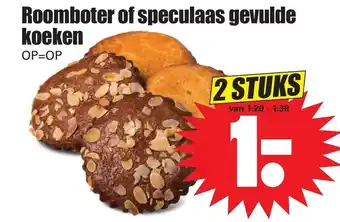 Dirk Roomboter of speculaas gevulde koeken 2 stuks aanbieding