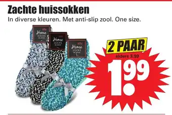 Dirk Zachte huissokken 2 paar aanbieding