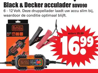 Dirk Black+Decker Acculader | BDV090 aanbieding