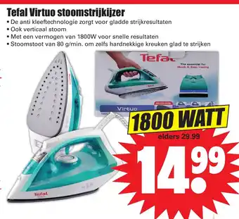 Dirk Tefal Virtuo stoomstrijkijzer aanbieding