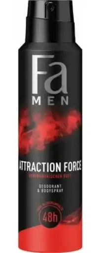 De Online Drogist Fa Men Attraction Force Deospray aanbieding