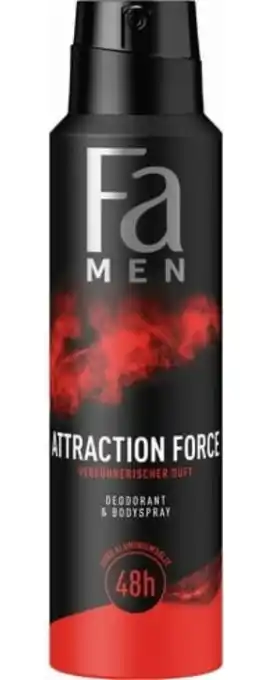 De Online Drogist Fa Men Attraction Force Deospray aanbieding