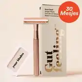 Bol.com Gut. - Smooth Operator | Met 30 Scheermesjes | Rose Gold Safety Razor Voor Vrouwen - Dames |Lichaam - Oksels aanbieding
