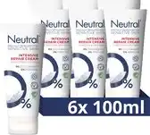 Bol.com Neutral 0% Parfumvrij Intensive Repair Cream - 6 x 100 ml - Voordeelverpakking aanbieding