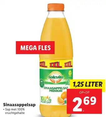 Lidl Sinaasappelsap 1.25L aanbieding