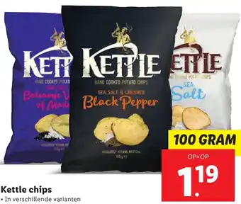 Lidl Kettle chips 100g aanbieding