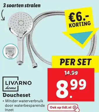 Lidl LIVARNO home Doucheset aanbieding