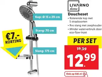 Lidl LIVARNO home Doucheset aanbieding