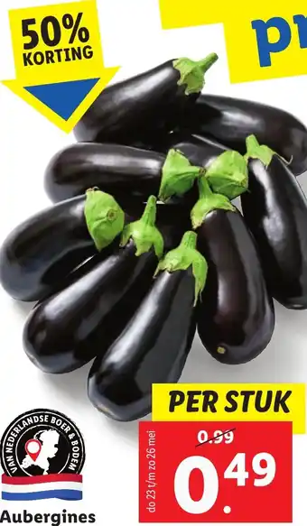 Lidl Aubergines aanbieding