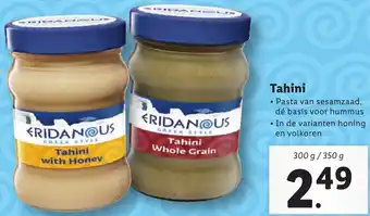 Lidl Tahini 300/350g aanbieding