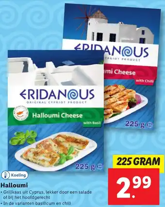 Lidl Halloumi 225g aanbieding