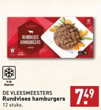 ALDI DE VLEESMEESTERS Rundvlees hamburgers aanbieding