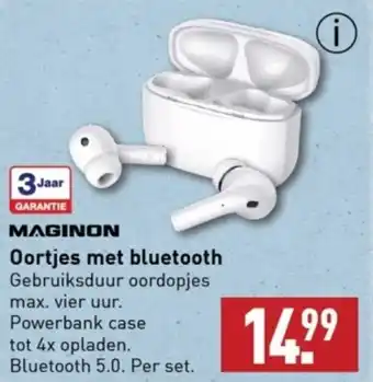 ALDI MAGINON Oortjes met bluetooth aanbieding