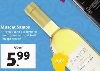 Lidl Muscat Samos 750ml aanbieding