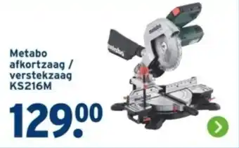 GAMMA Metabo afkortzaag / verstekzaag KS216M aanbieding