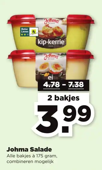 PLUS Johma Salade 175g aanbieding