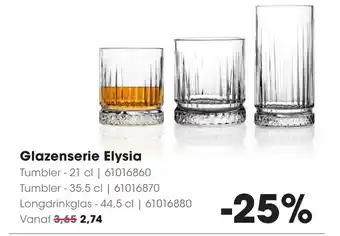 HANOS Glazenserie Elysia aanbieding