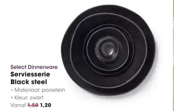 HANOS Select Dinnerware Serviesserie Black steel aanbieding