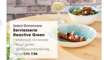 HANOS Select Dinnerware Serviesserie Reactive Green aanbieding