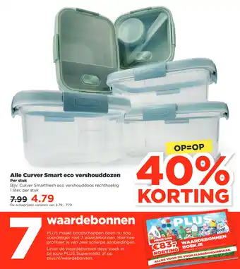 PLUS Alle Curver Smart eco vershouddozen aanbieding