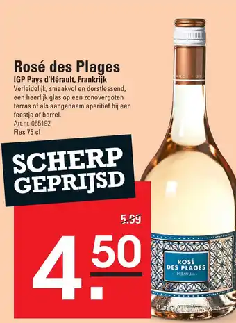 Sligro Rosé des Plages aanbieding