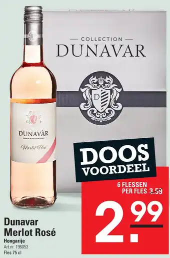 Sligro Dunavar Merlot Rosé aanbieding