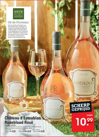 Sligro Château d'Estoublon Roseblood Rosé aanbieding