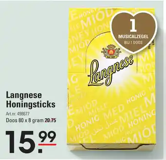 Sligro Langnese Honingsticks aanbieding