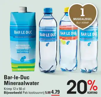 Sligro Bar-le-Duc Mineraalwater aanbieding