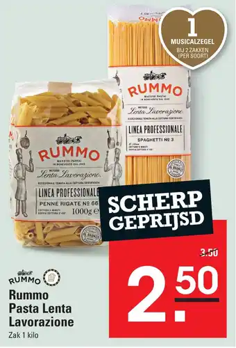 Sligro Rummo Pasta Lenta Lavorazione aanbieding