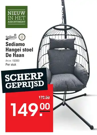 Sligro Sediamo Hangei stoel De Haan aanbieding