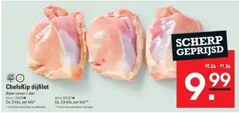 Sligro Chefskip dijfilet aanbieding