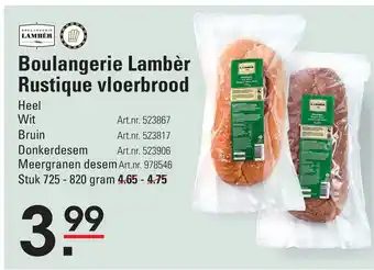 Sligro Boulangerie Lambèr Rustique vloerbrood aanbieding