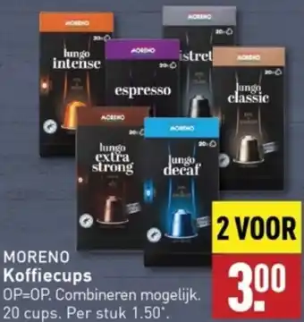 ALDI MORENO Koffiecups aanbieding