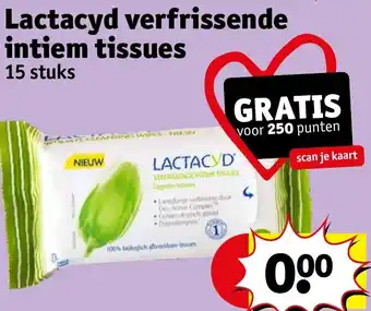 Kruidvat Lactacyd verfrissende intiem tissues aanbieding