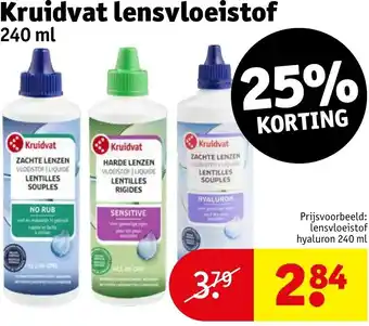 Kruidvat lensvloeistof 240 ml aanbieding