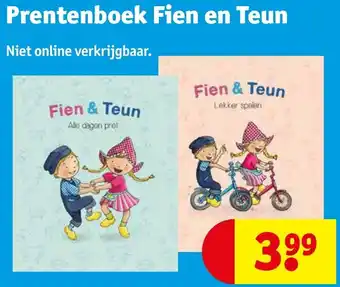 Kruidvat Prentenboek Fien en Teun aanbieding