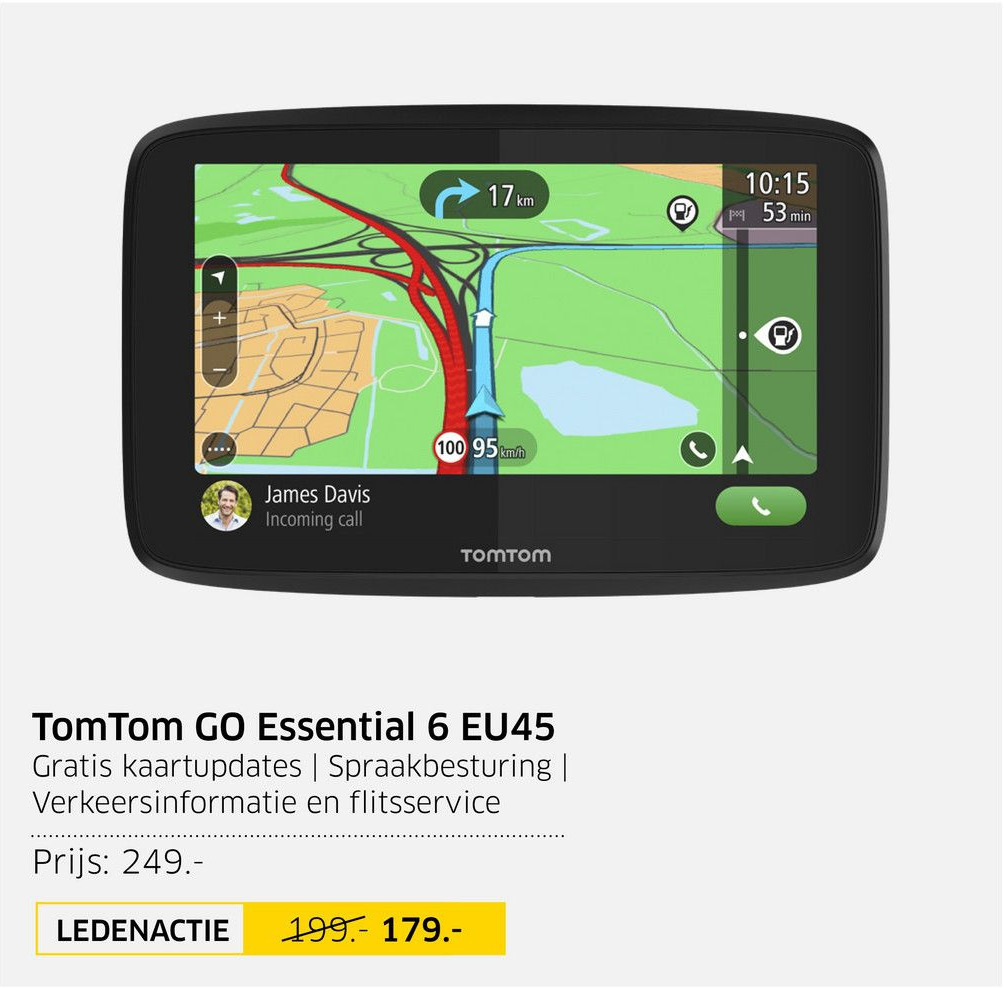 TomTom GO Essential 6 EU45 aanbieding bij ANWB