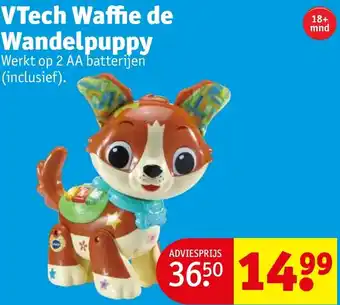 Kruidvat VTech Waffie de Wandelpuppy aanbieding