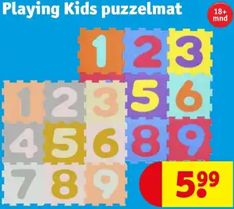 Kruidvat Playing Kids puzzelmat aanbieding